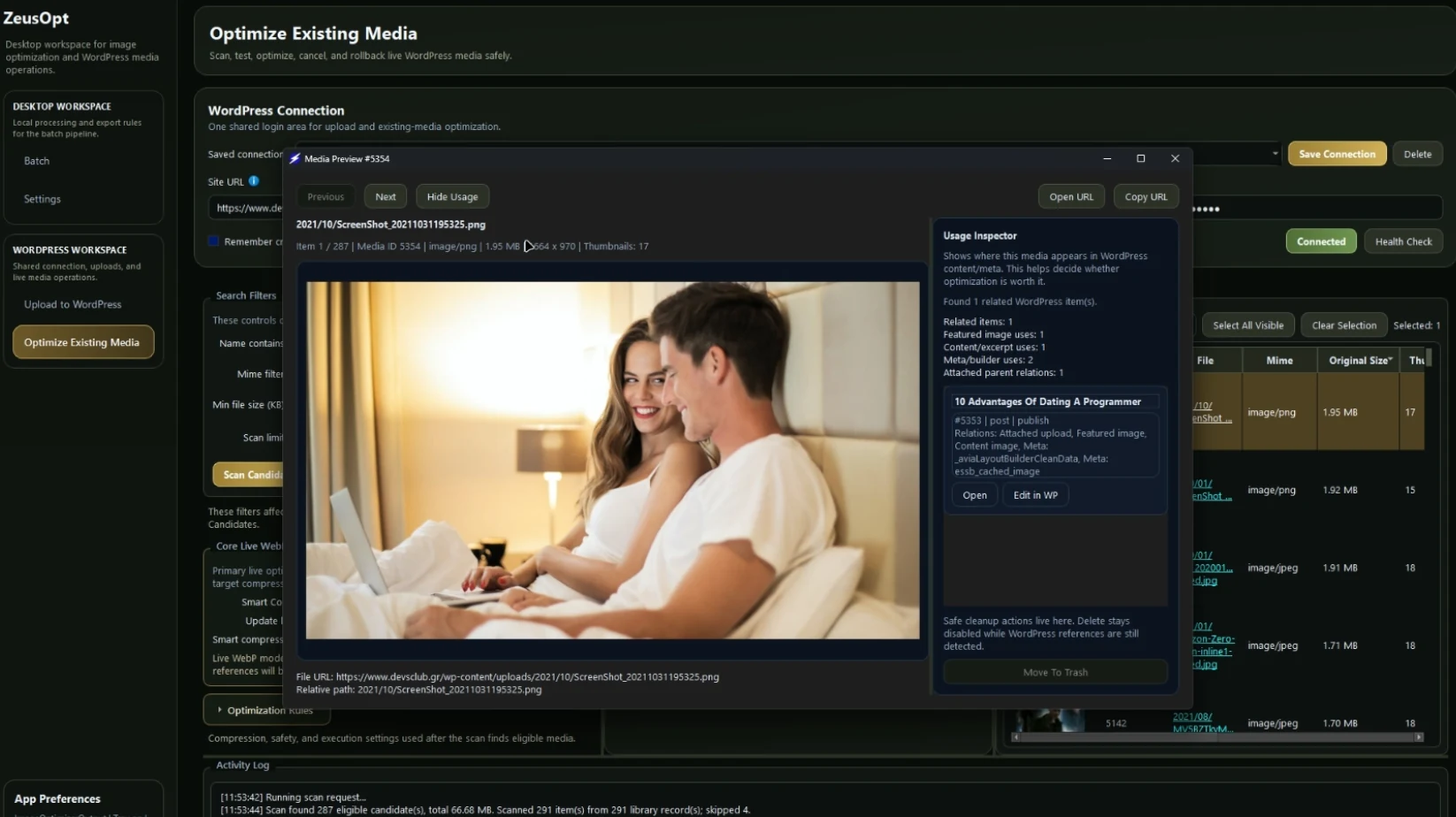 Live WordPress Optimization